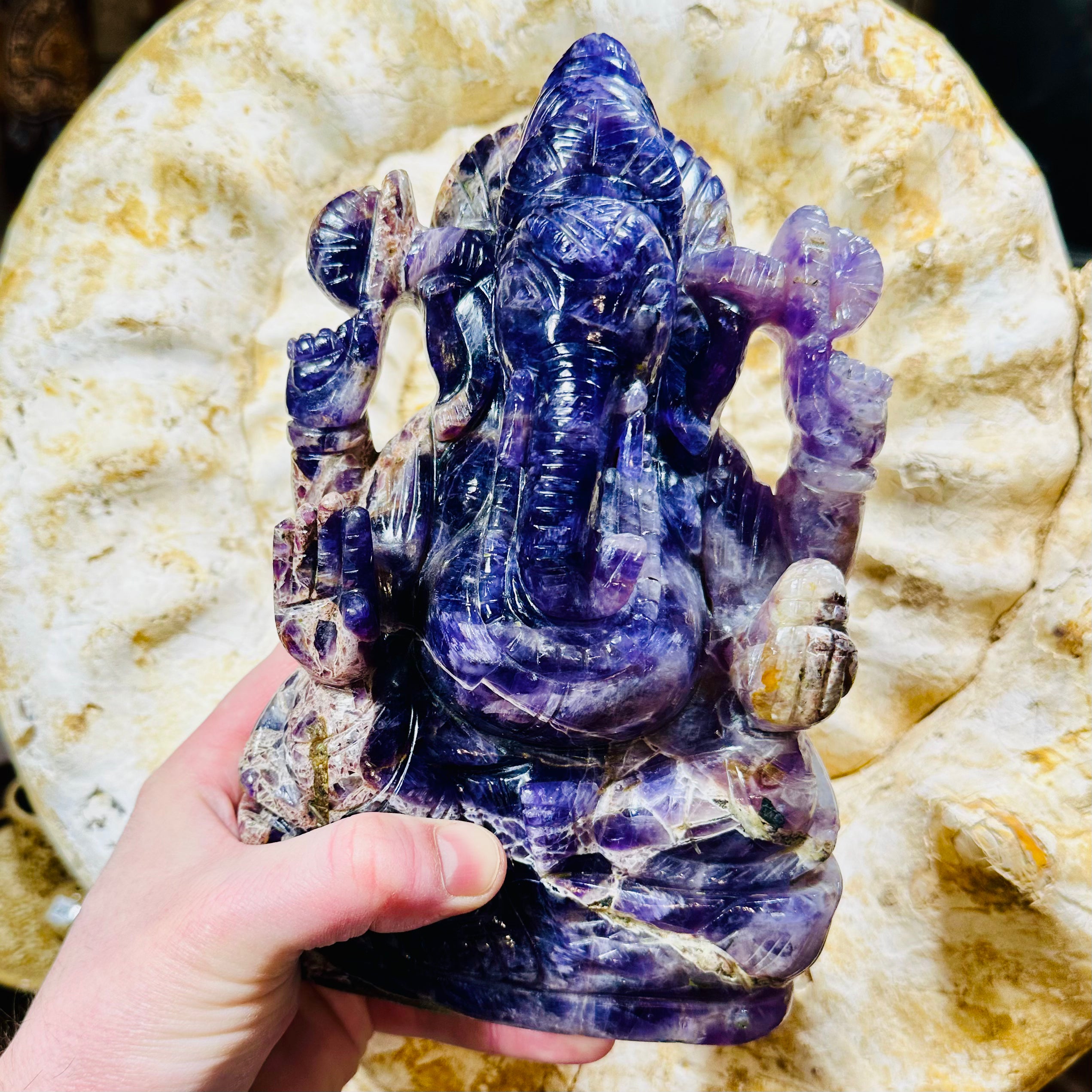 Dream Amethyst Ganesh