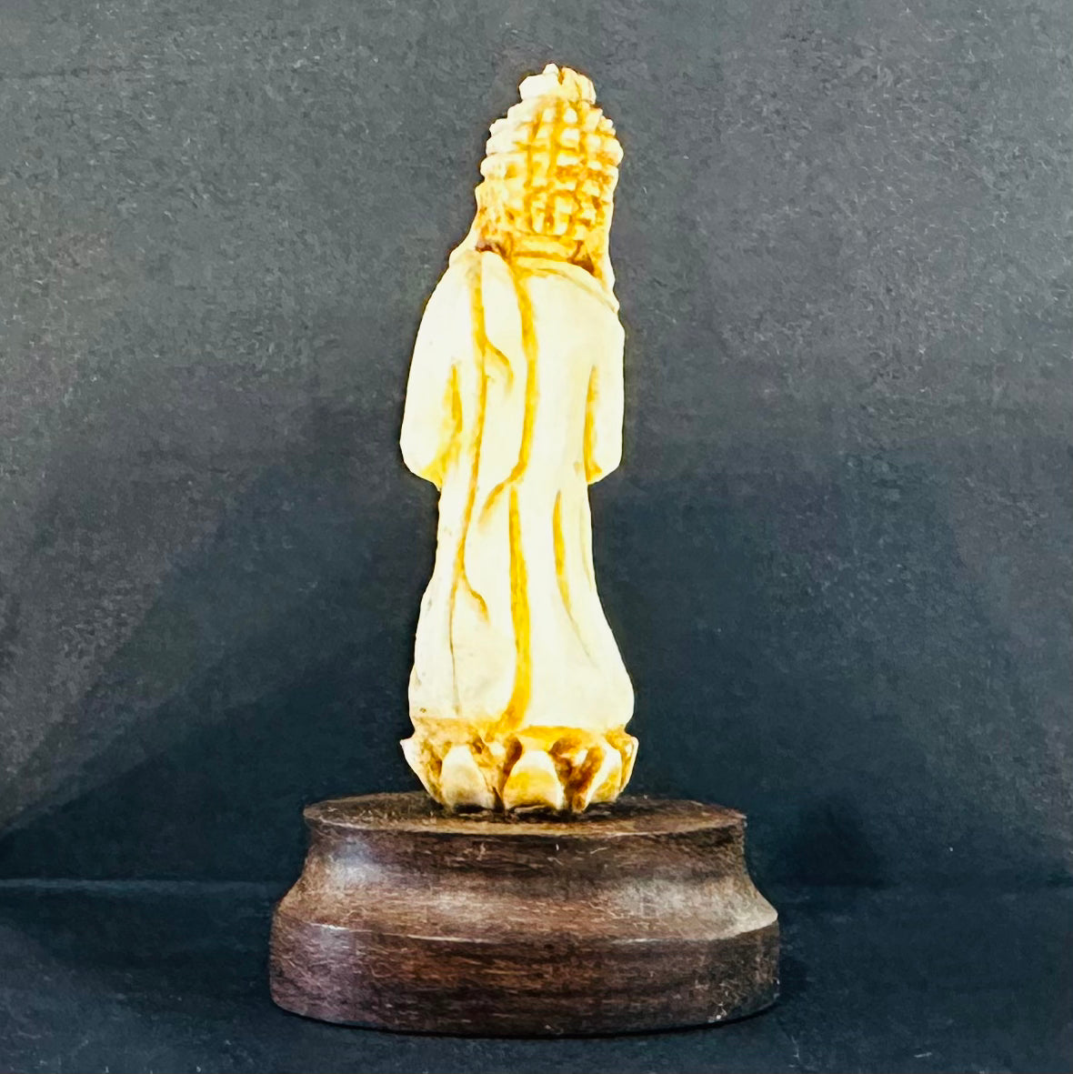 Hand Carved Bone Buddha