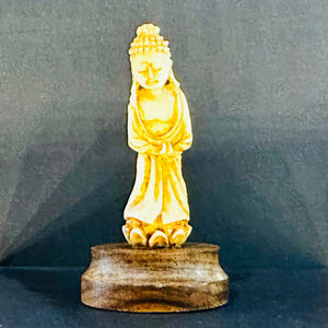 Hand Carved Bone Buddha