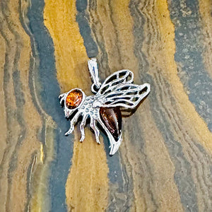 Amber Bee Pendant