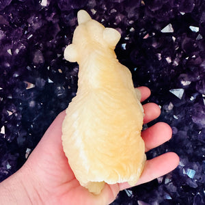 Yellow Calcite Bear