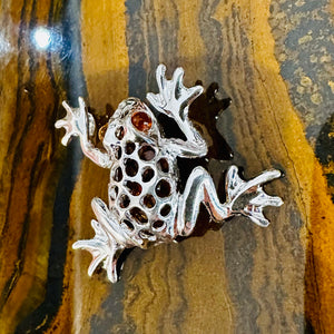 Amber Frog Pendant