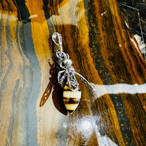 Amber Wasp Pendant