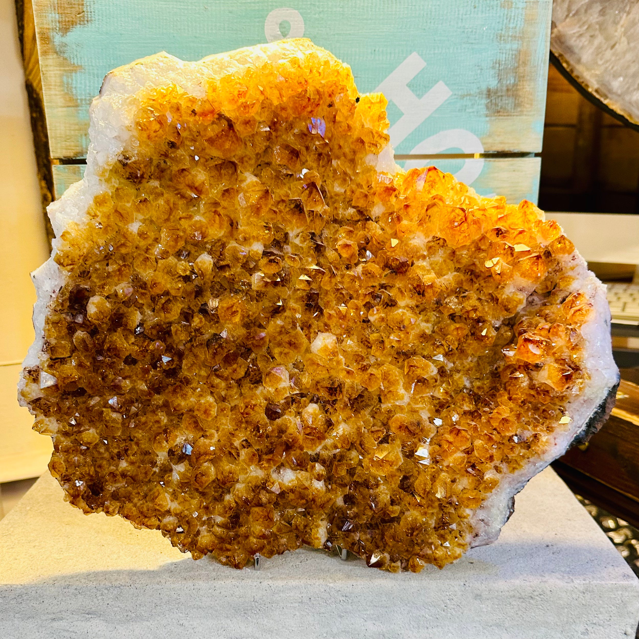 Large Citrine Cluster