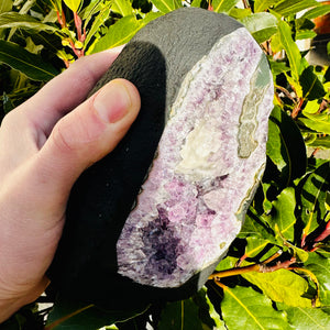 Amethyst Church With Calcite