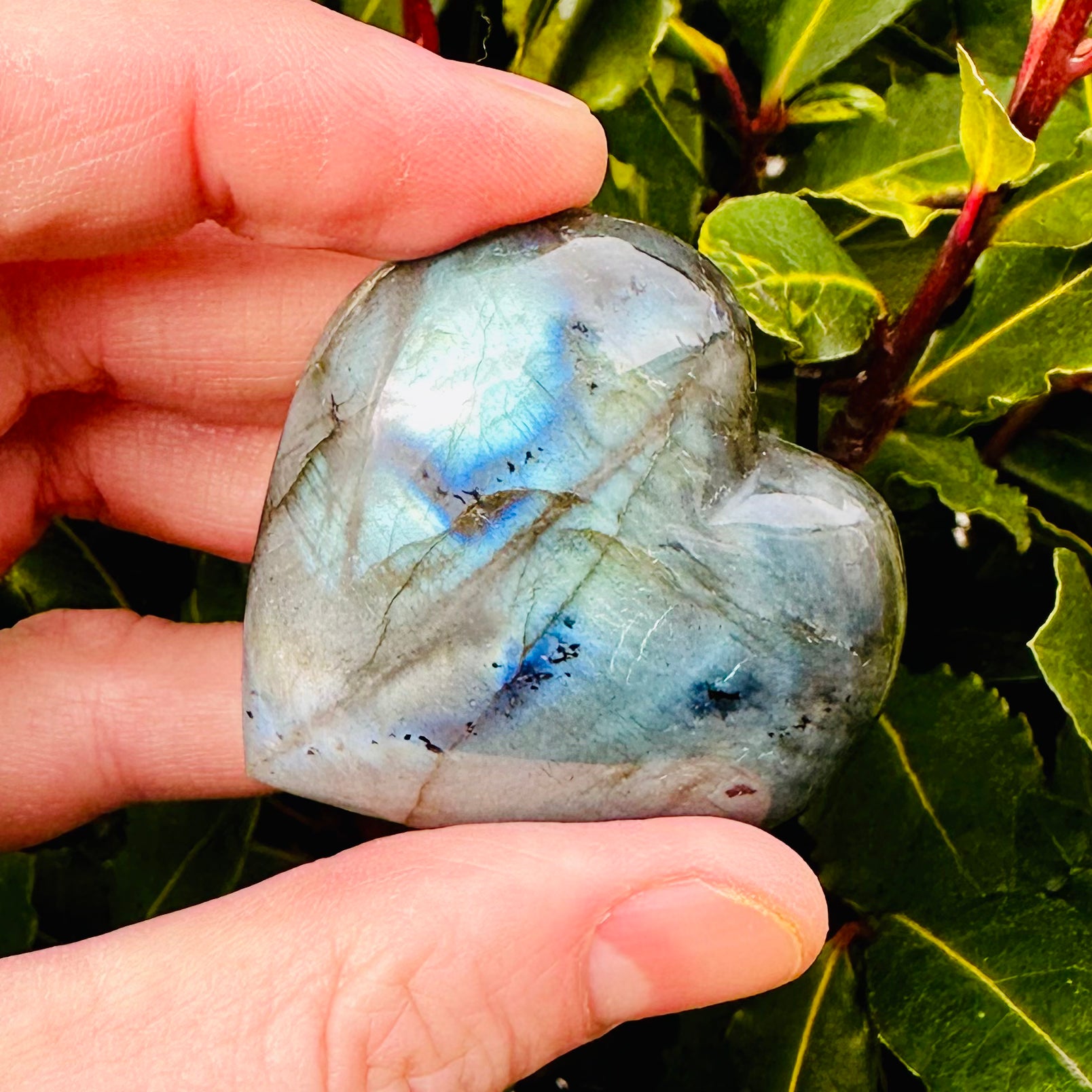 Small Labradorite Heart