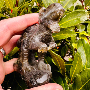 Carved Labradorite T Rex