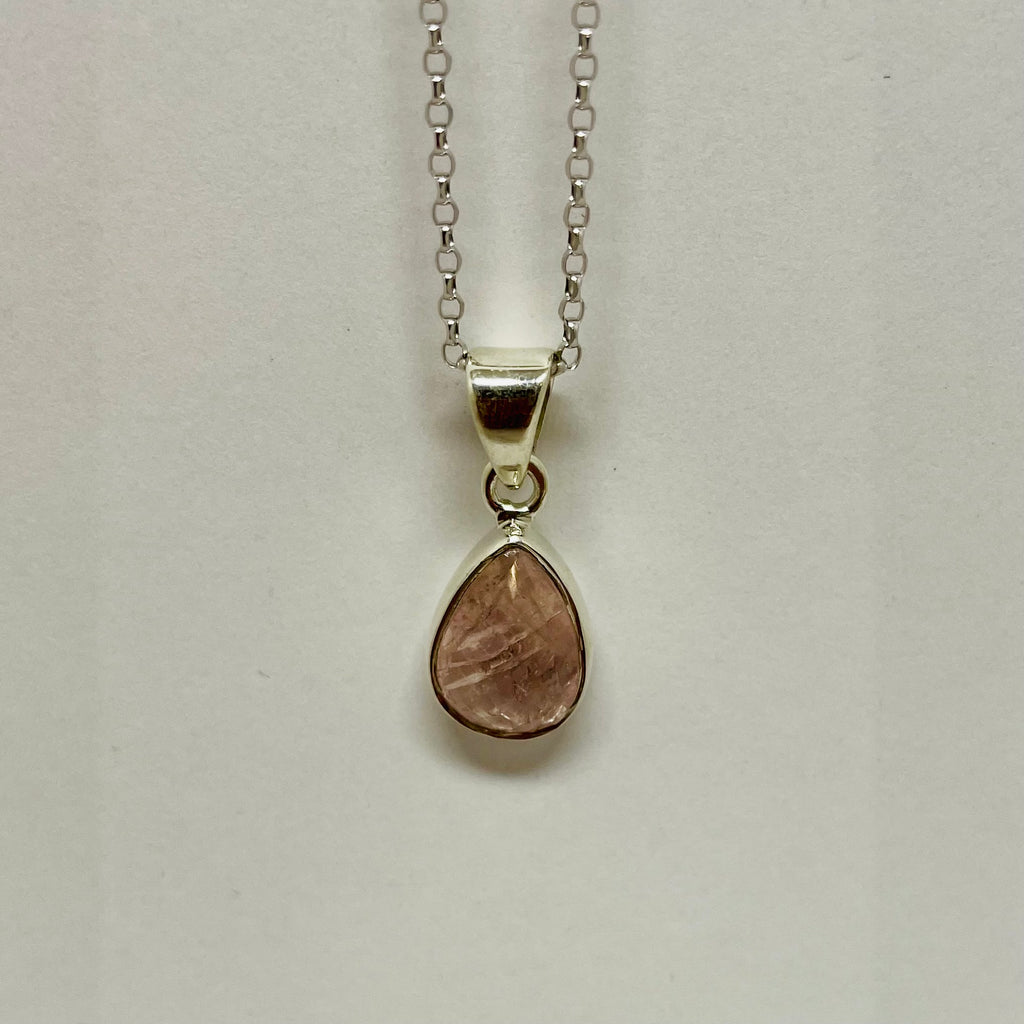 Faceted Morganite Pendant