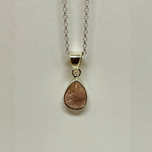 Faceted Morganite Pendant