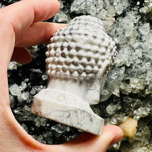 Howlite Buddha Head