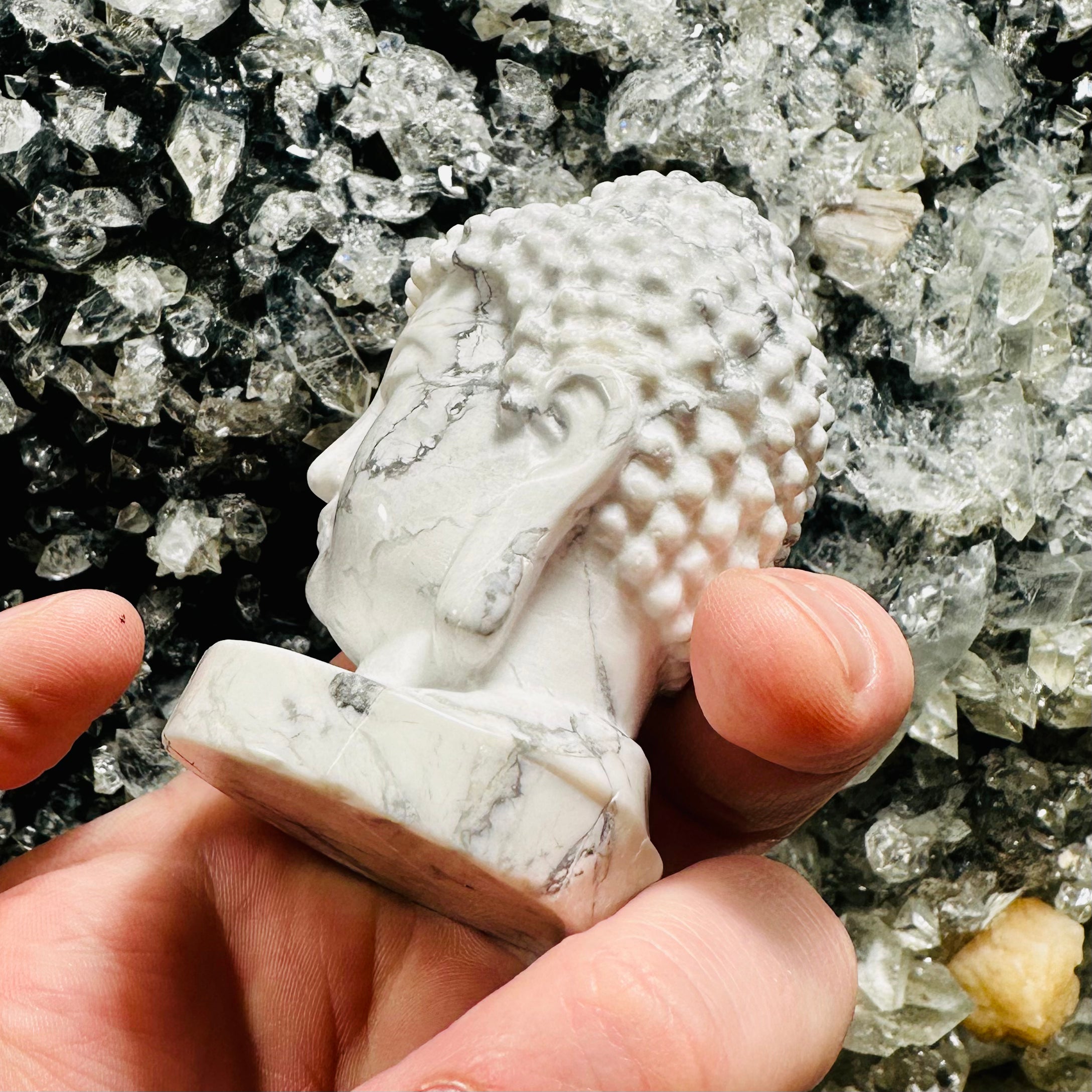 Howlite Buddha Head