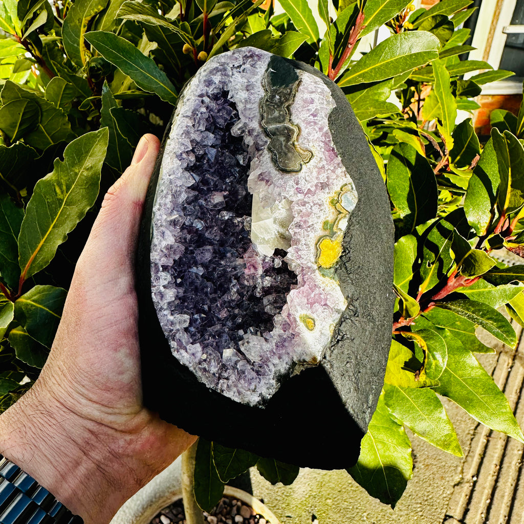 Amethyst Church With Calcite