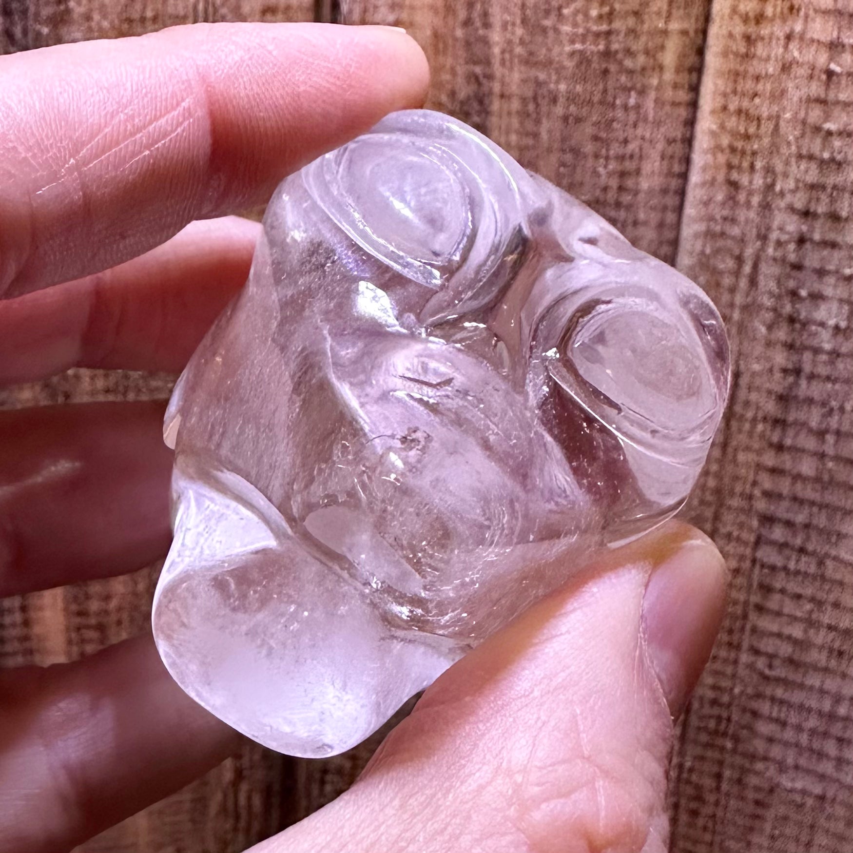 Clear Quartz Alien Head