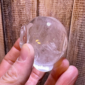 Clear Quartz Alien Head