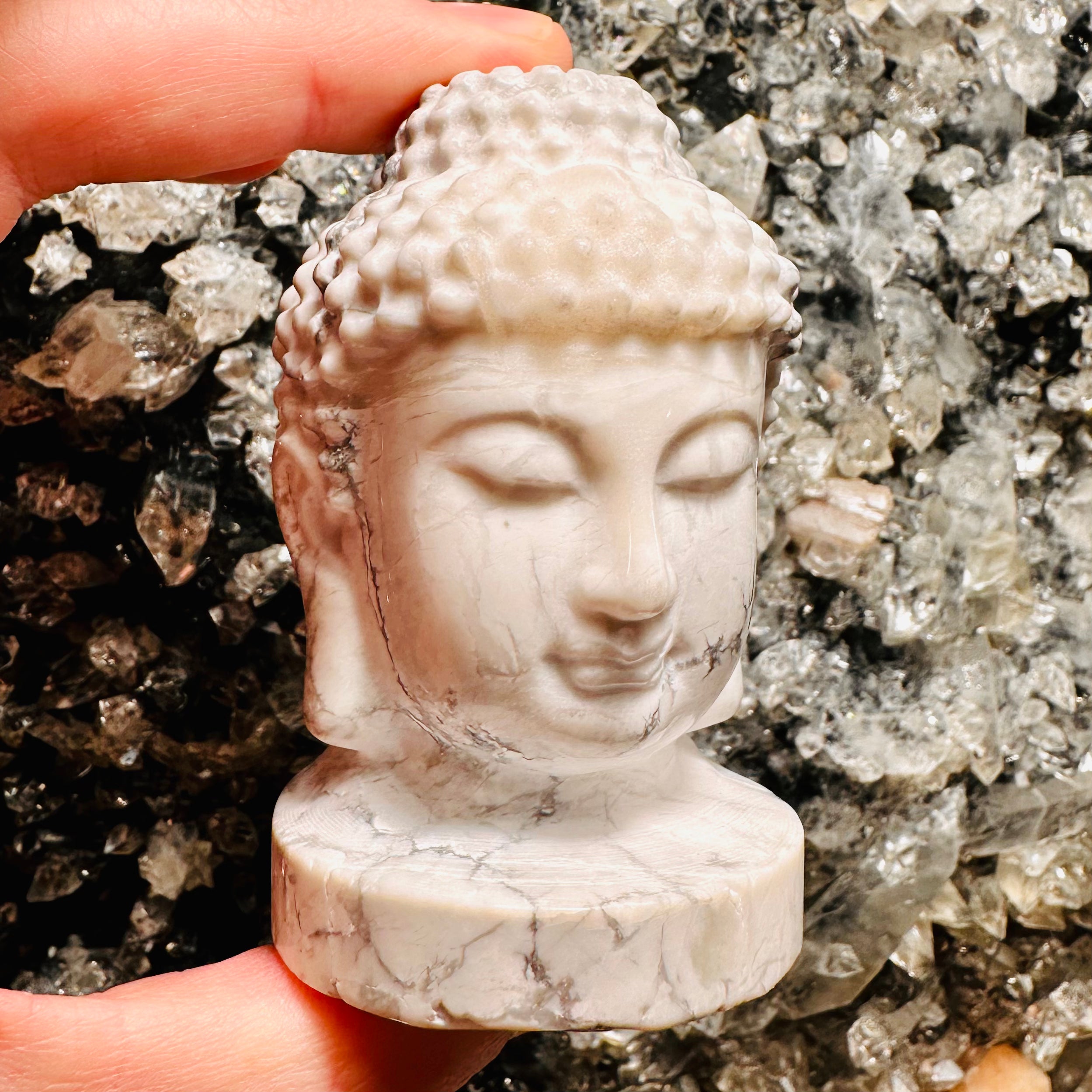 Howlite Buddha Head