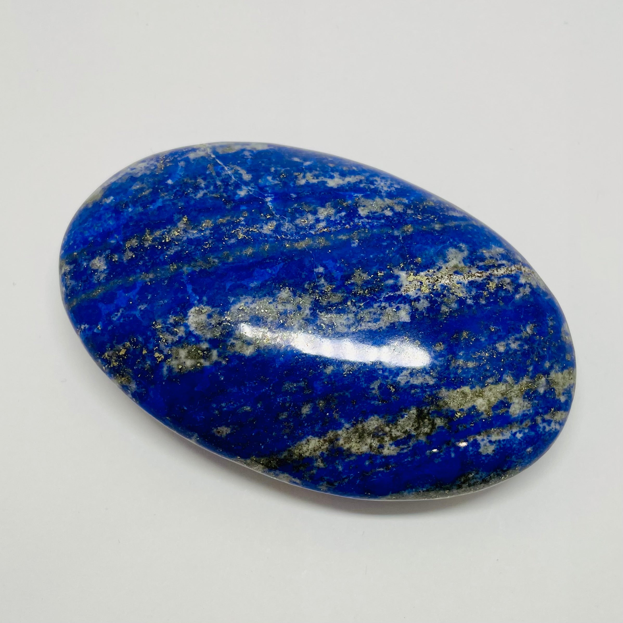 Large Lapis Palm Stone