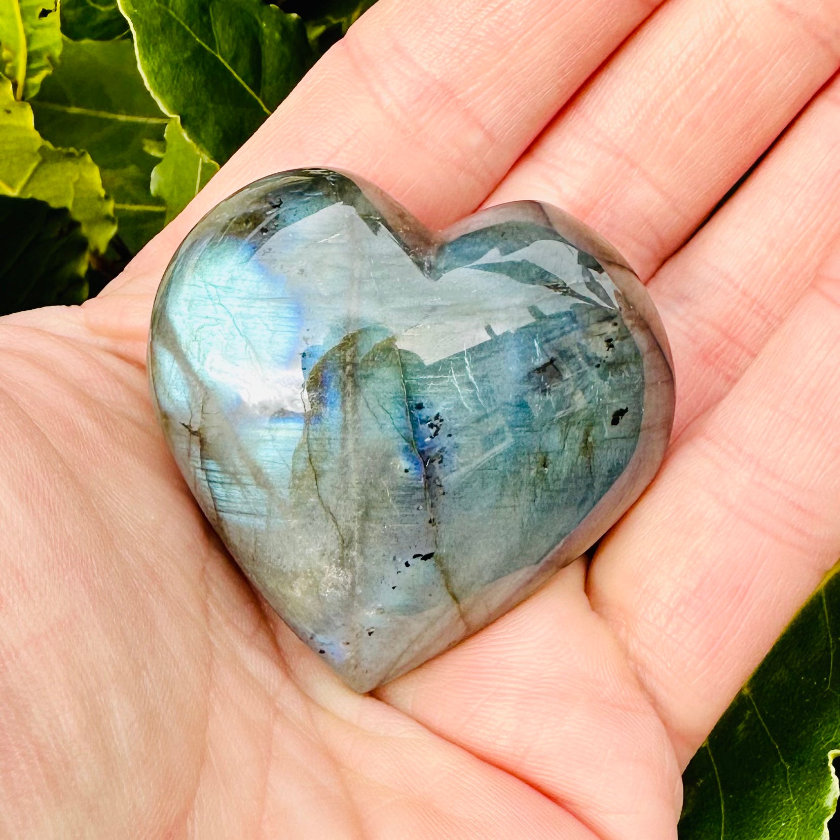 Small Labradorite Heart