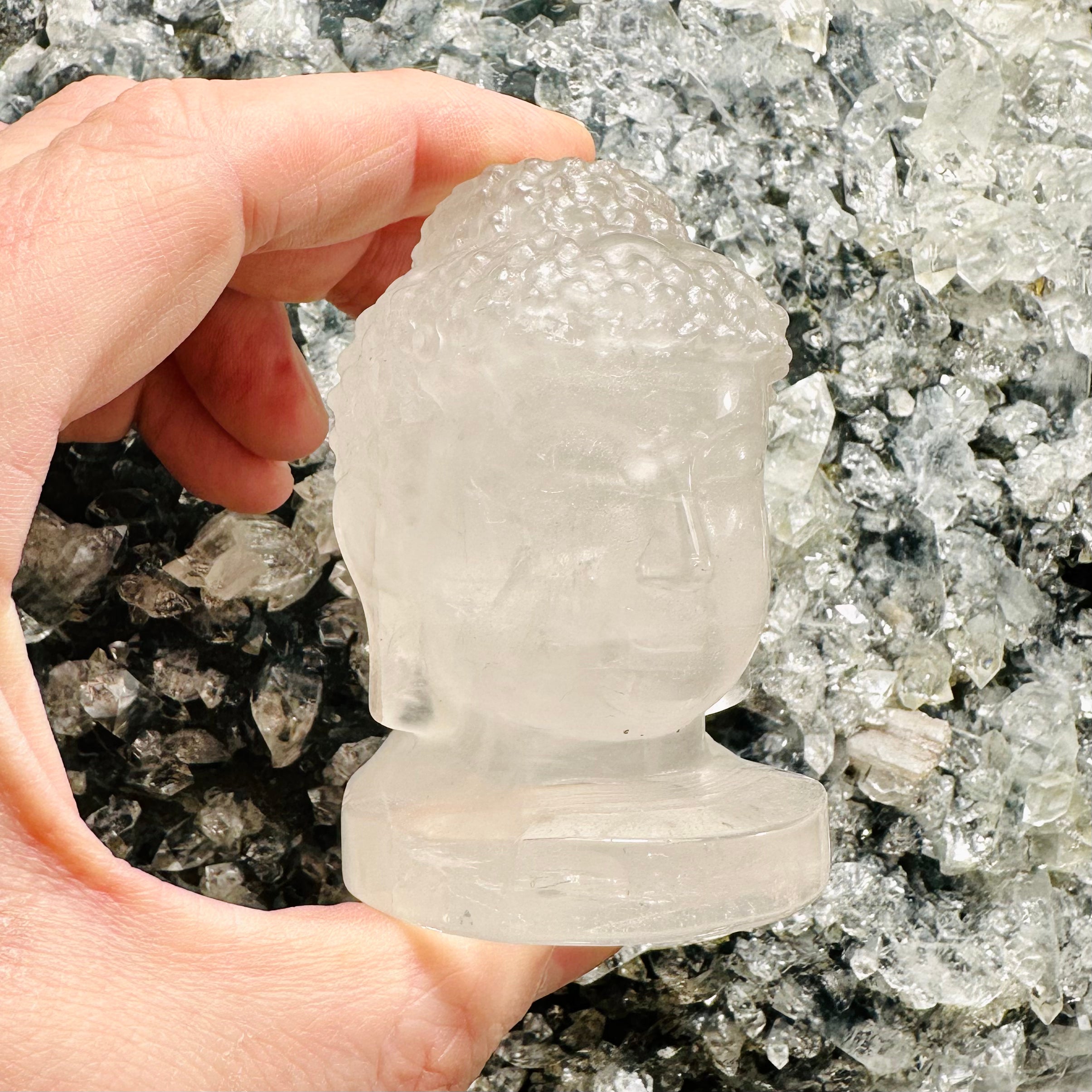 Quartz Buddha Head