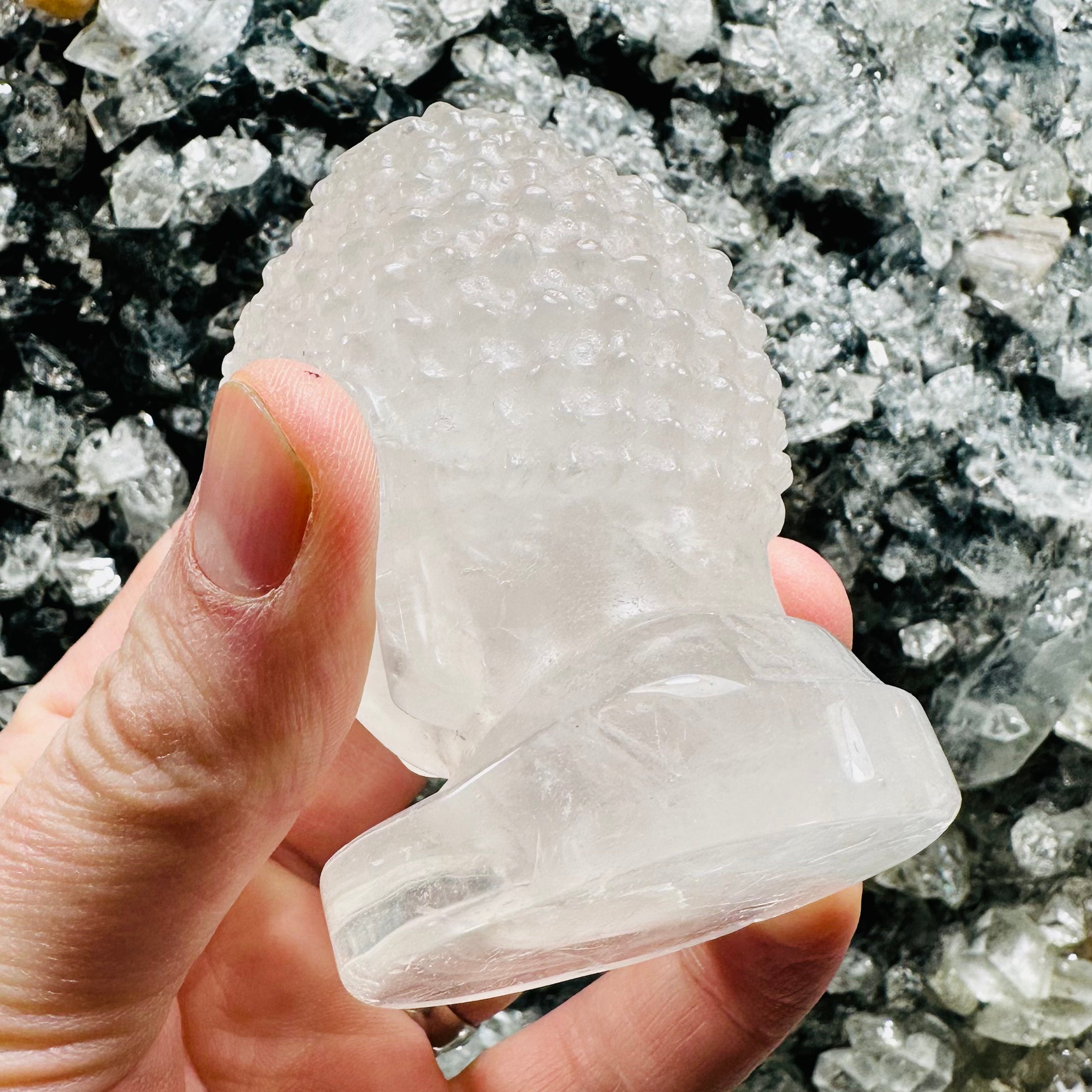 Quartz Buddha Head