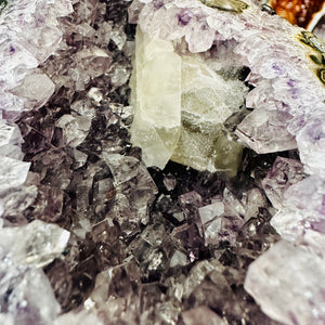 Amethyst Church With Calcite