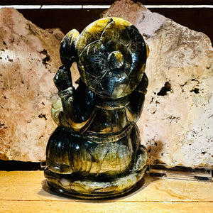 Carved Labradorite Ganesh