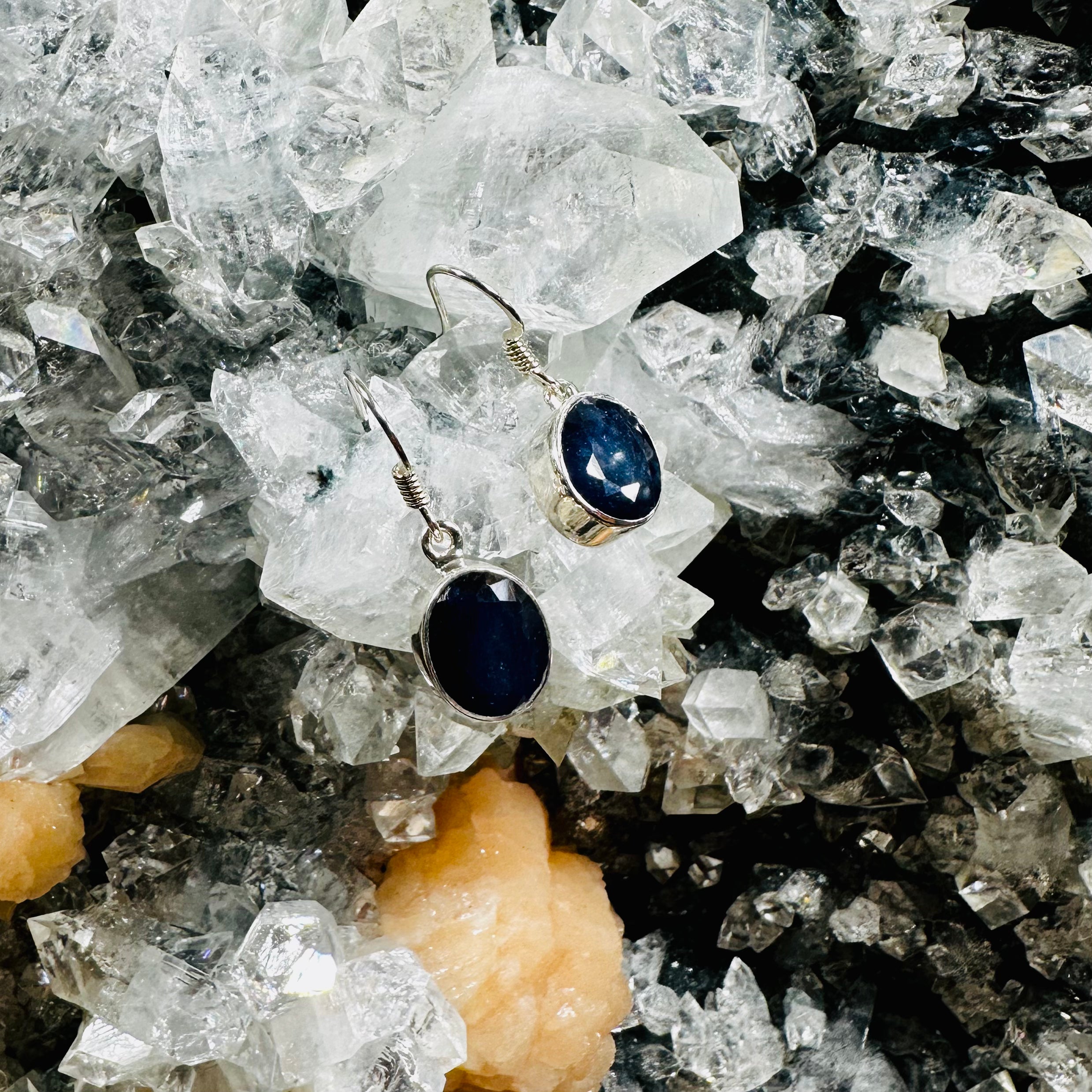 Blue Sapphire Earrings