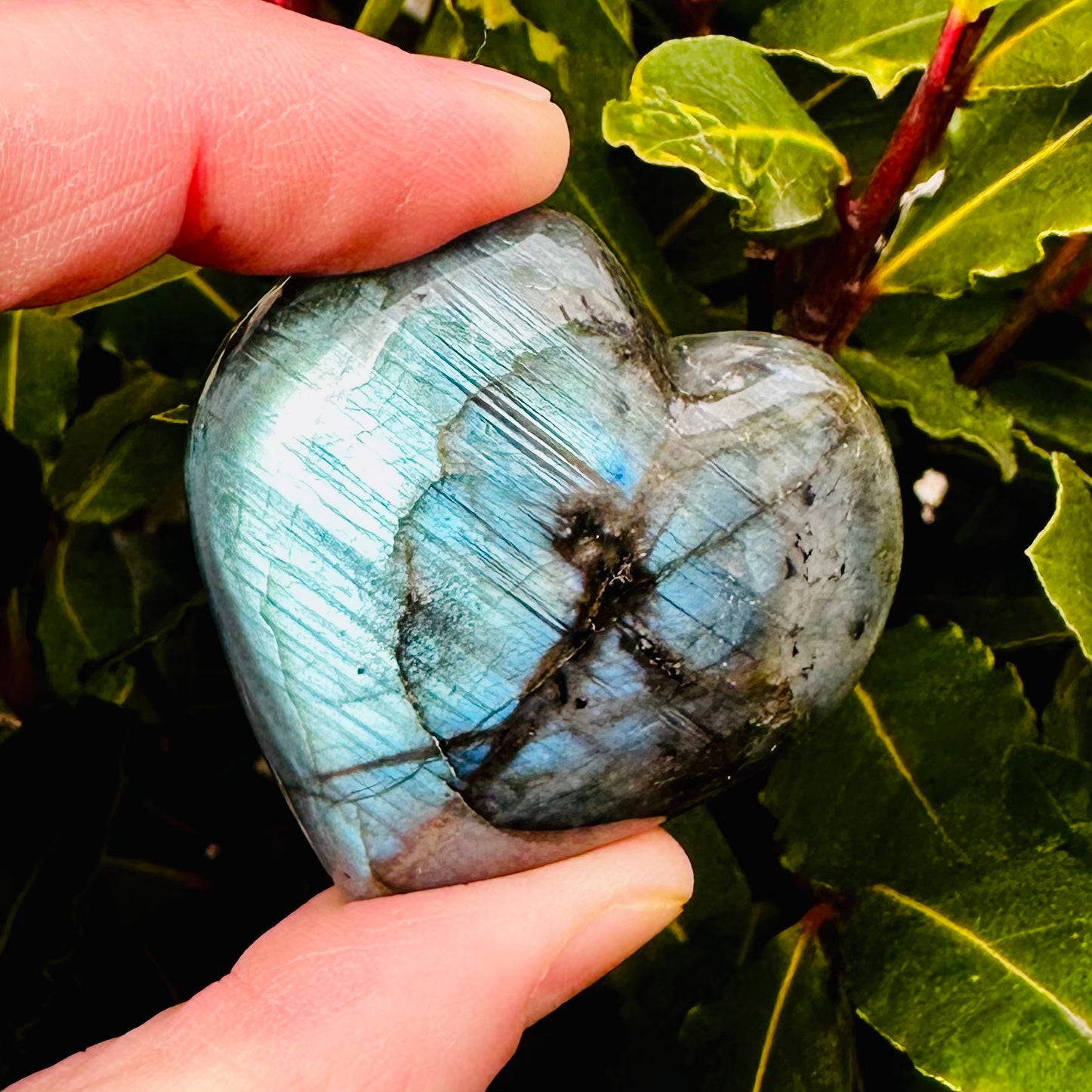 Small Labradorite Heart