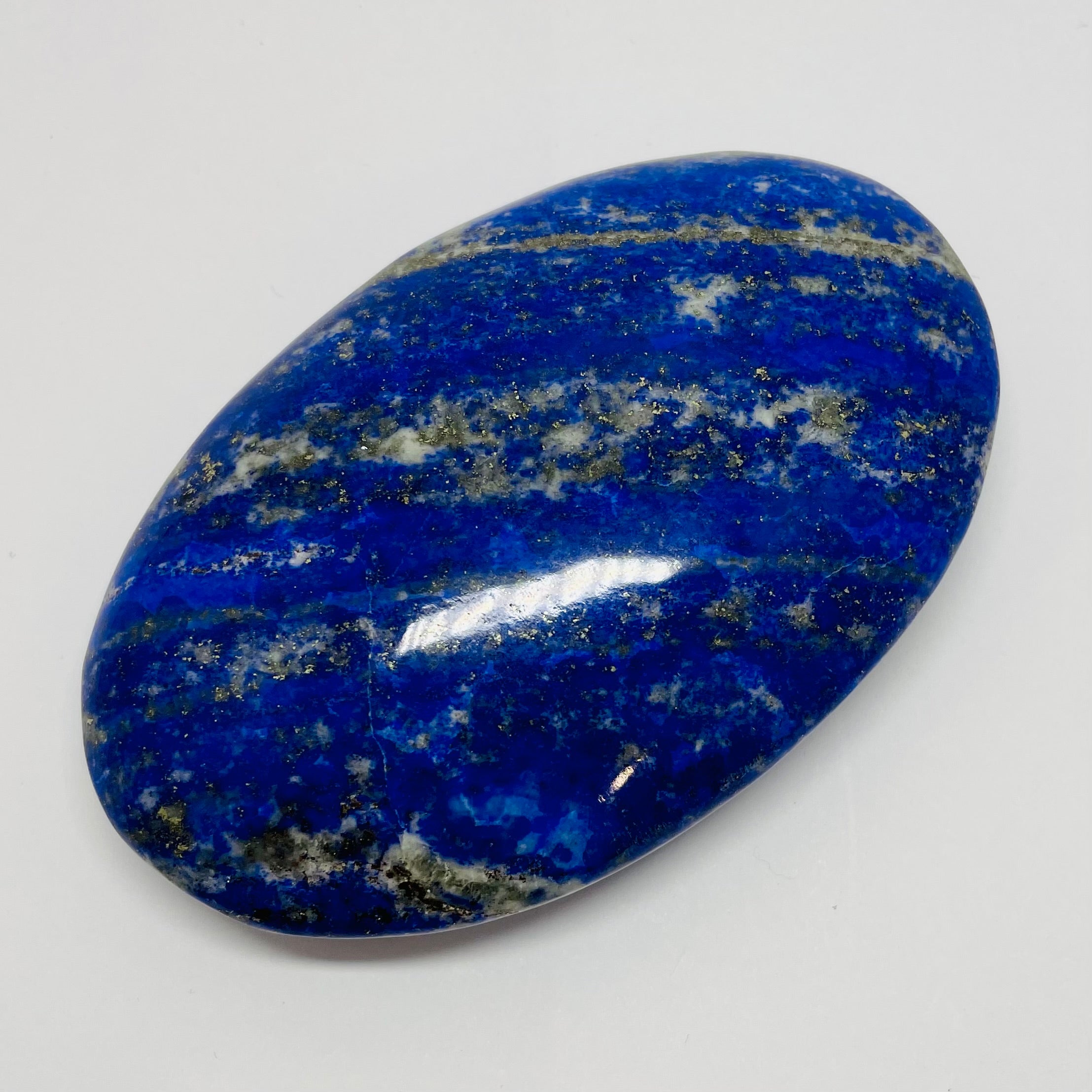 Large Lapis Palm Stone