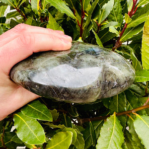 Large Labradorite Heart